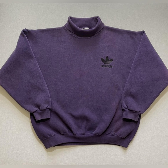 adidas Other - Vintage Adidas Sweatshirt Mens Large Purple Turtleneck